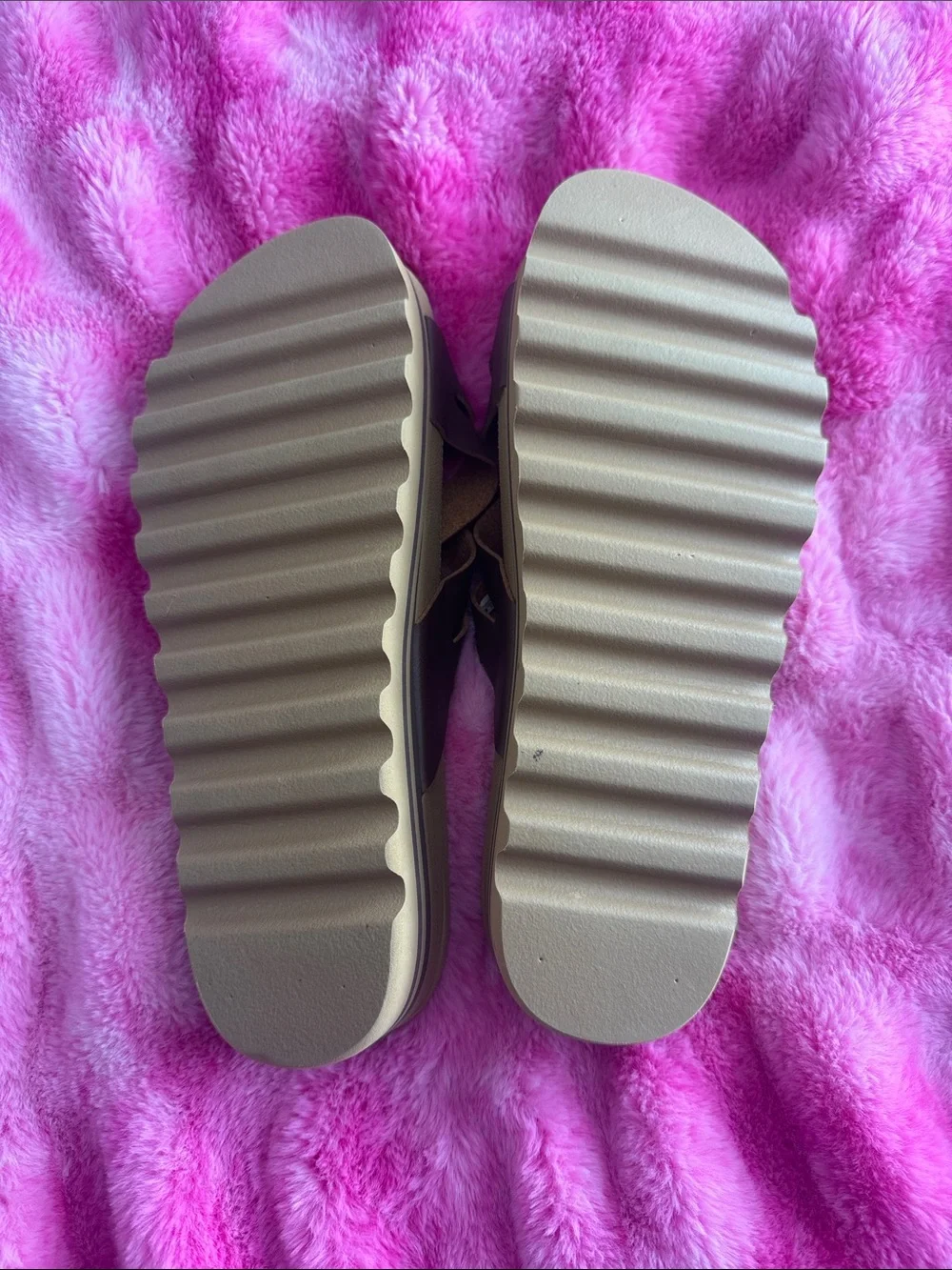 Reef Cork Footbed Crisscross Slide Sandals